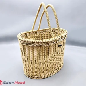 فروش عمده سبد حصیری پیک نیک دسته دار