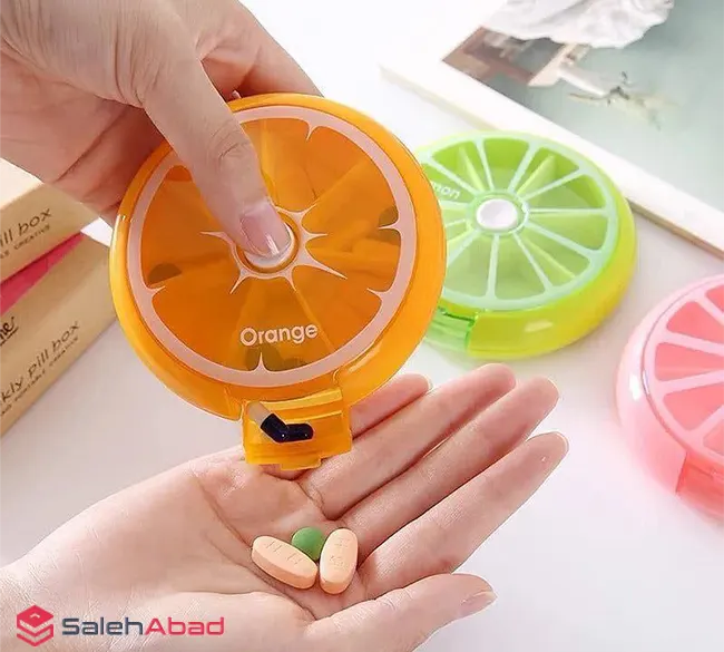 فروش عمده جعبه قرص چرخشی طرح میوه ای
