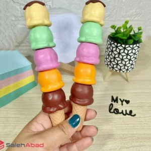 فروش عمده هایلایتر طرح بستنی قیفی 5 رنگ