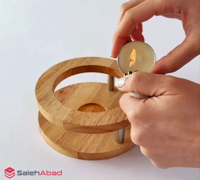 فروش عمده پایه وارمر قوری چوبی