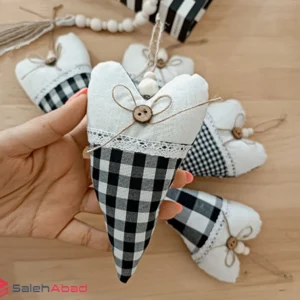 فروش عمده آویز پارچه ای طرح قلبی