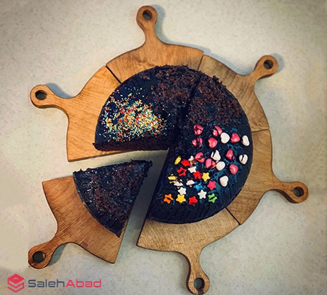 فروش عمده تخته سرو پیتزا 6 تکه چوبی