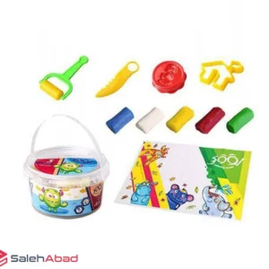 فروش عمده خمیر بازی 5 رنگ سطلی لوکی