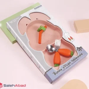 فروش عمده ظرف غذا کودک سیلیکونی خرگوش