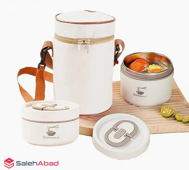 فروش عمده ظرف غذا داخل استیل کیف دار