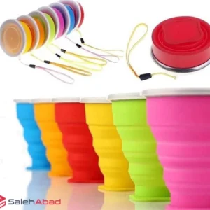 فروش عمده لیوان مسافرتی سیلیکونی تاشو