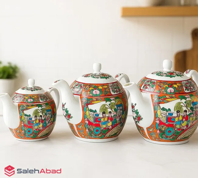 فروش عمده قوری دمنوش طرح دختر چینی