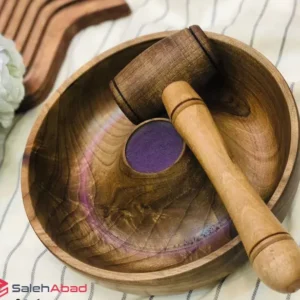 فروش عمده ظرف گردو شکن چوبی با چکش
