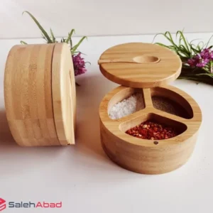 فروش عمده جا ادویه چوبی گرد درب مگنتی