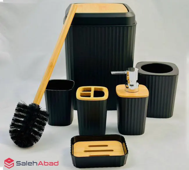 فروش عمده ست سرویس بهداشتی با درب چوبی