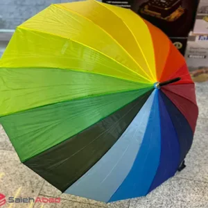 فروش عمده چتر زنانه طرح رنگین کمان