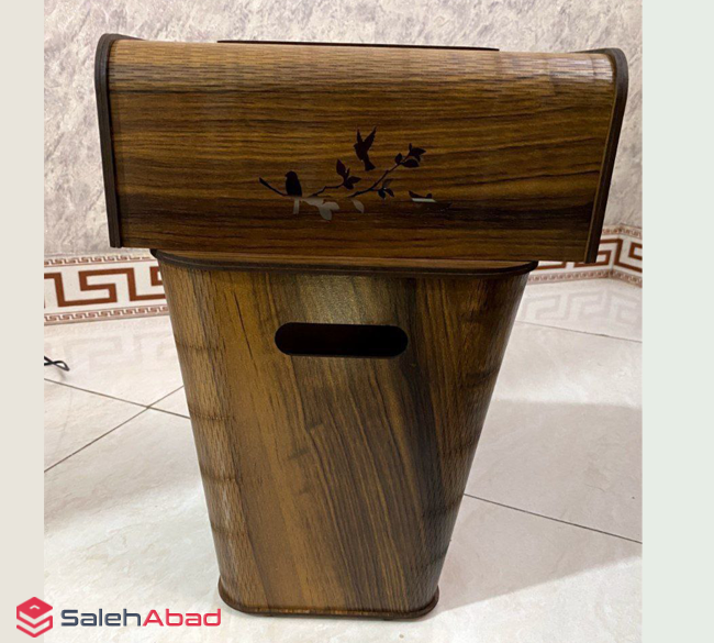 فروش عمده ست سطل و جادستمال کاغذی چوبی