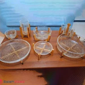 فروش عمده ست پذیرایی شیشه آبگز 7 پارچه