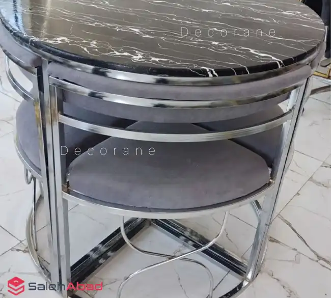 فروش عمده میز ناهار خوری کم جا 4 نفره