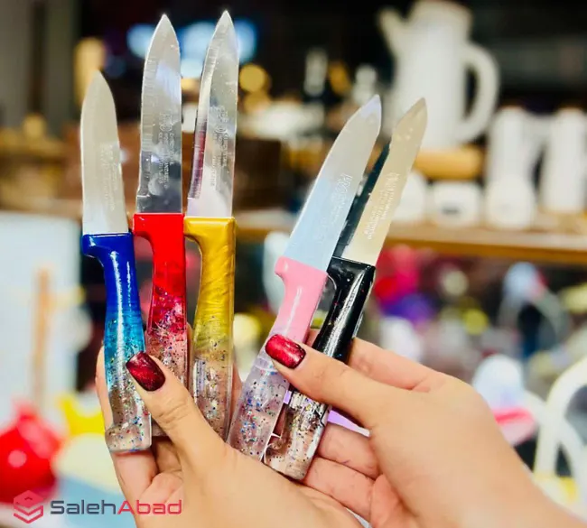 فروش عمده چاقو آشپزخانه تکی اکلیلی