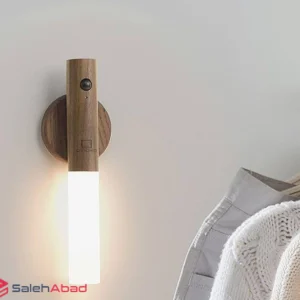 فروش عمده چراغ دیواری شارژی طرح چوب