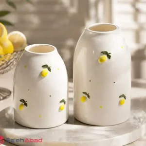فروش عمده گلدان سرامیکی طرح لیمو