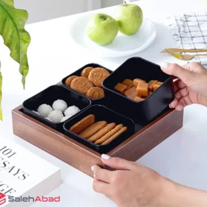 فروش عمده اردو خوری 4 پیاله زیره چوبی ROMER