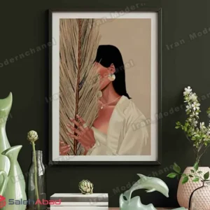 فروش عمده تابلو دکوراتیو مخمل طرح دختر