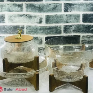 فروش عمده ست پذیرایی شیشه آبگز 4 تکه