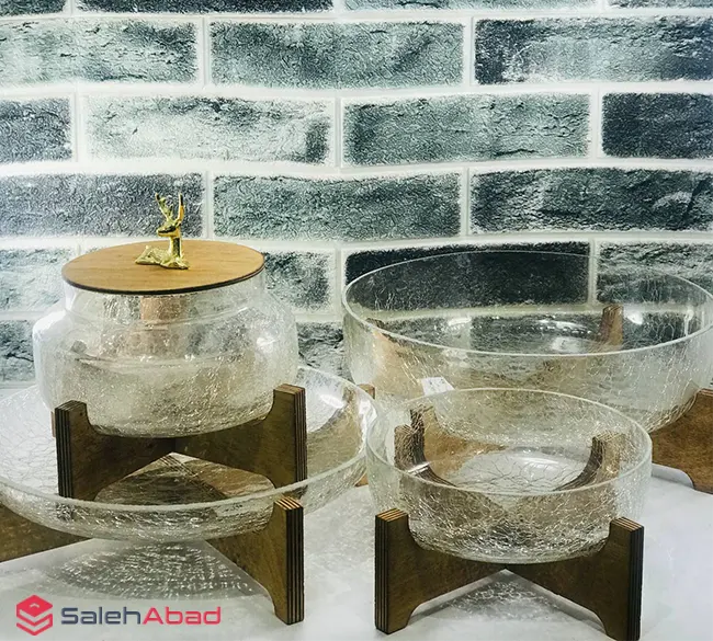 فروش عمده ست پذیرایی شیشه آبگز 4 تکه