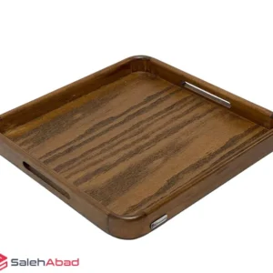 فروش عمده سینی چوبی مربع بزرگ دسته دار