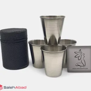 فروش عمده لیوان استیل کوچک 4 عددی
