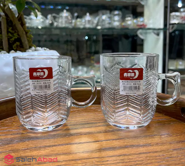 فروش عمده لیوان پیرکس دسته دار DELI
