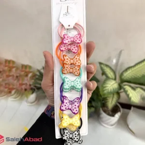 فروش عمده کش مو جفتی رزینی طرح پاپیون