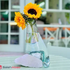 فروش عمده گلدان سنگ و شیشه مدل دفرمه