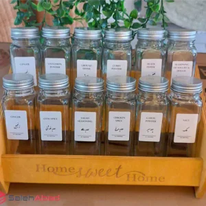 فروش عمده استند ادویه چوبی رو کابینتی