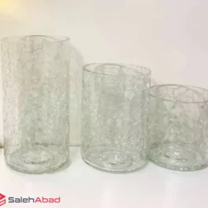 فروش عمده حباب یدکی شمعدان شیشه ترک