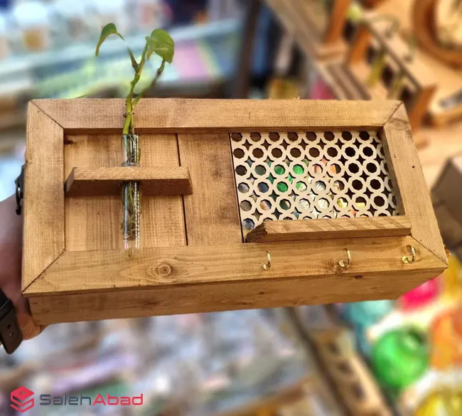 فروش عمده باکس گاز چوبی با گلدان لوله ای