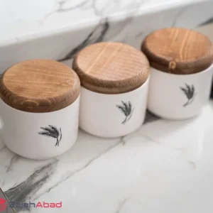 فروش عمده جا ادویه سرامیکی طرح گندم