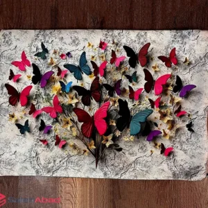 فروش عمده روبالشتی مخمل طرح پروانه