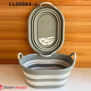 فروش عمده سبد رخت چرک بیضی تاشو