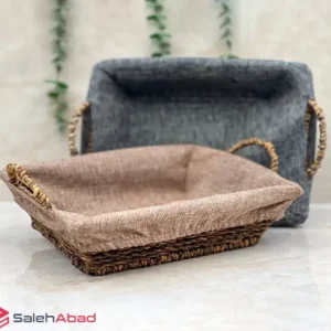 فروش عمده سبد نان و سبزی دسته دار حصیری