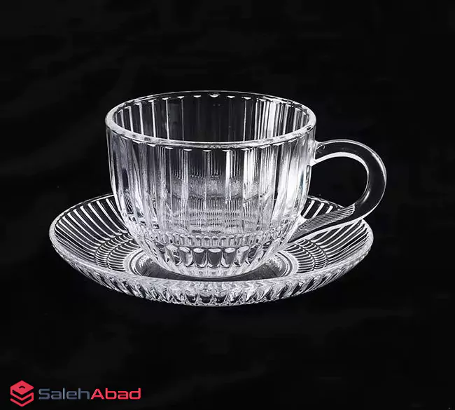 فروش عمده ست فنجان نعلبکی بلور دلی