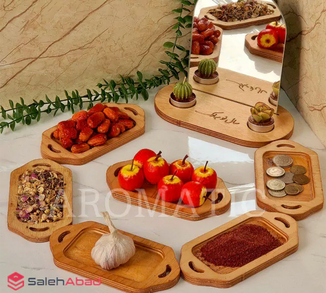 فروش عمده هفت سین چوبی مستطیل 7 تکه
