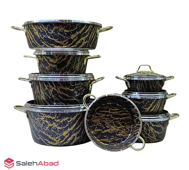 فروش عمده ست قابلمه 14 پارچه ماربل اسبیکو