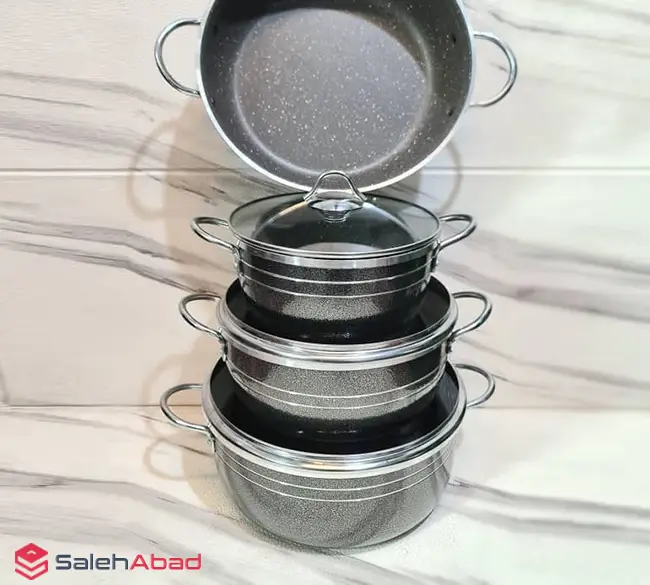 فروش عمده سرویس قابلمه 7 پارچه گرانیتی ESBICO