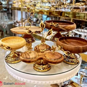 فروش عمده ست پذیرایی چوبی 5 تکه لیلیوم