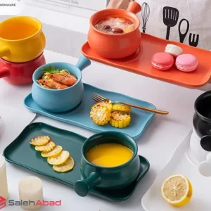 فروش عمده پیاله سوپ سرامیکی زیره دار
