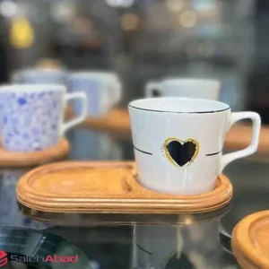 فروش عمده فنجان زیر چوبی قلبی دنی هوم