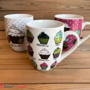 فروش عمده ماگ دسته دار طرح کاپ کیک