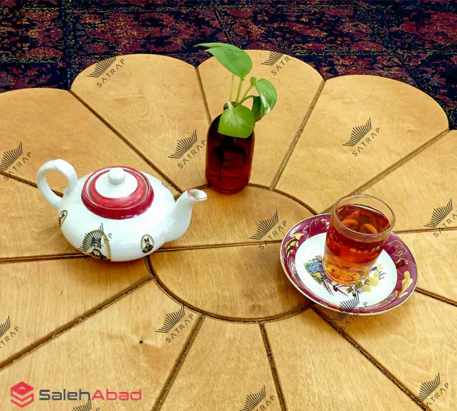 فروش عمده میز صبحانه خوری تاشو طرح گل