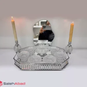 فروش عمده ست هفت سین شیشه ای 9 تکه