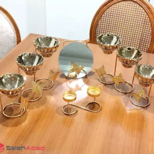 فروش عمده هفت سین پایه فلزی پروانه ای