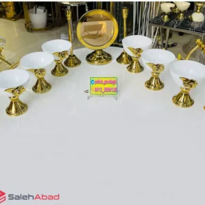 فروش عمده هفت سین فلزی گلدار 9 تکه