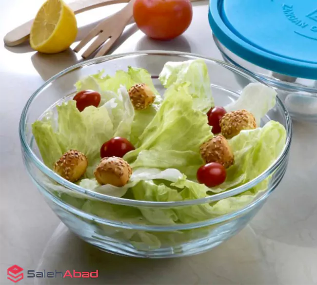 فروش عمده کاسه شیشه ای زنگان درب دار